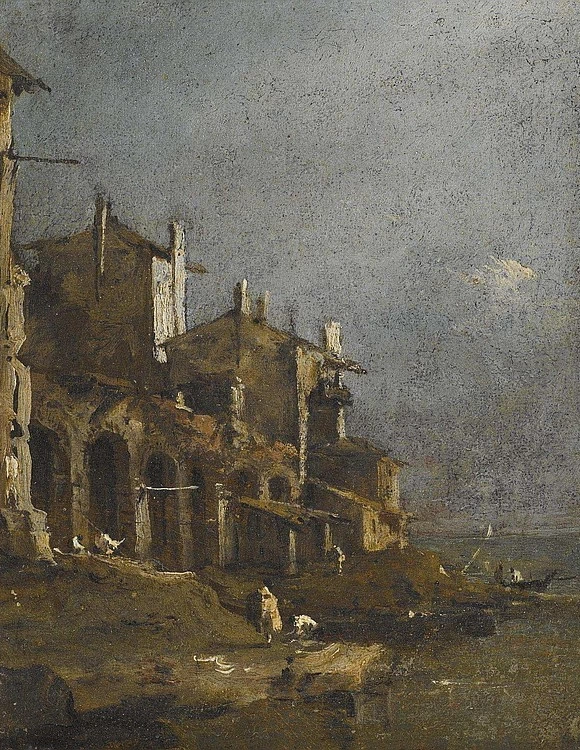 Capriccio, costa con figure